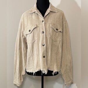 POL Tan Corduroy‎ Jean Jacket